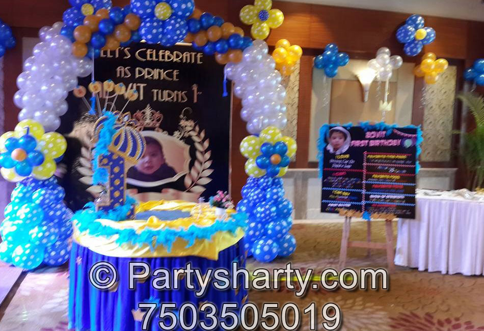 Prince Theme Birthday Party, Birthday themes for Boys, Birthday themes for girls, Birthday party Ideas, birthday party organisers in Delhi, Gurgaon, Noida, Best Birthday Party Themes for Kids and Adults, theme-based birthday party