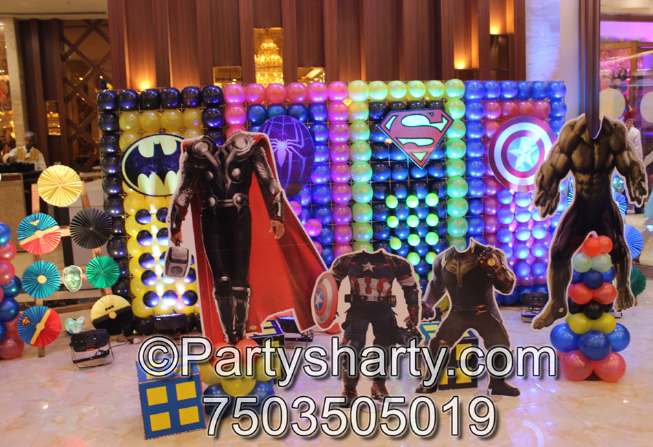 Avengers Theme Birthday Party Decoration Ideas in Delhi, Gurgaon, Noida