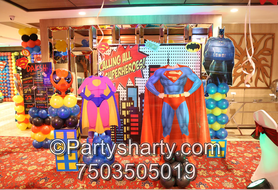Avengers Theme Birthday Party Decoration Ideas in Delhi, Gurgaon, Noida