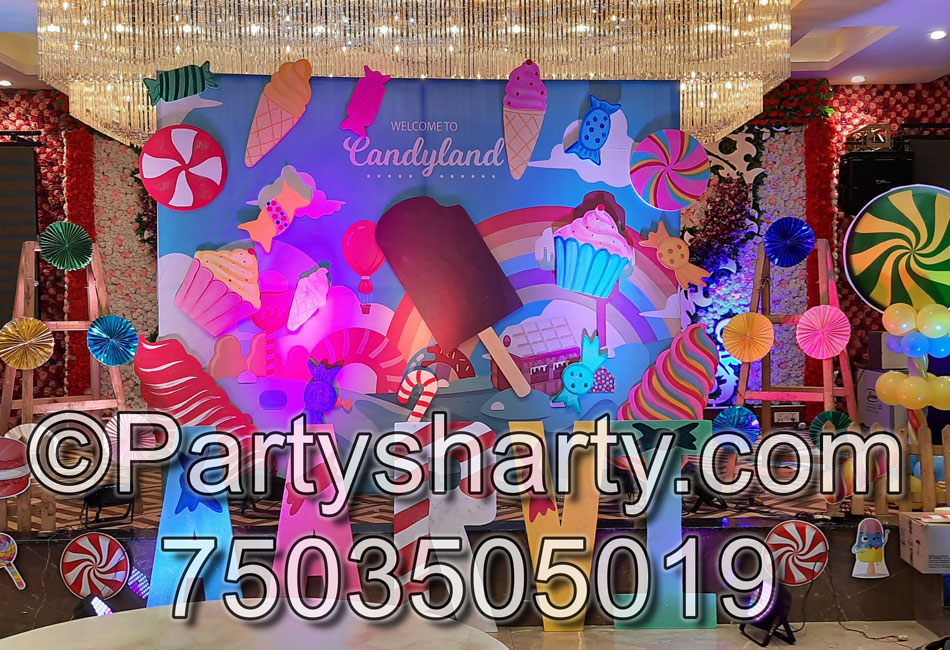 Zyozi Candy Theme Party Supplies Candy Birthday Party Decorations Kit Pack  of 28 Multicolour Online in India, Buy at Best Price from Firstcry.com -  13384298