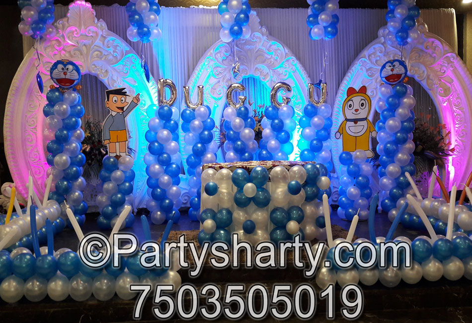 Doraemon Theme Birthday Party, Birthday themes for Boys, Birthday themes for girls, Birthday party Ideas, birthday party organisers in Delhi, Gurgaon, Noida, Best Birthday Party Themes for Kids and Adults, theme-based birthday party