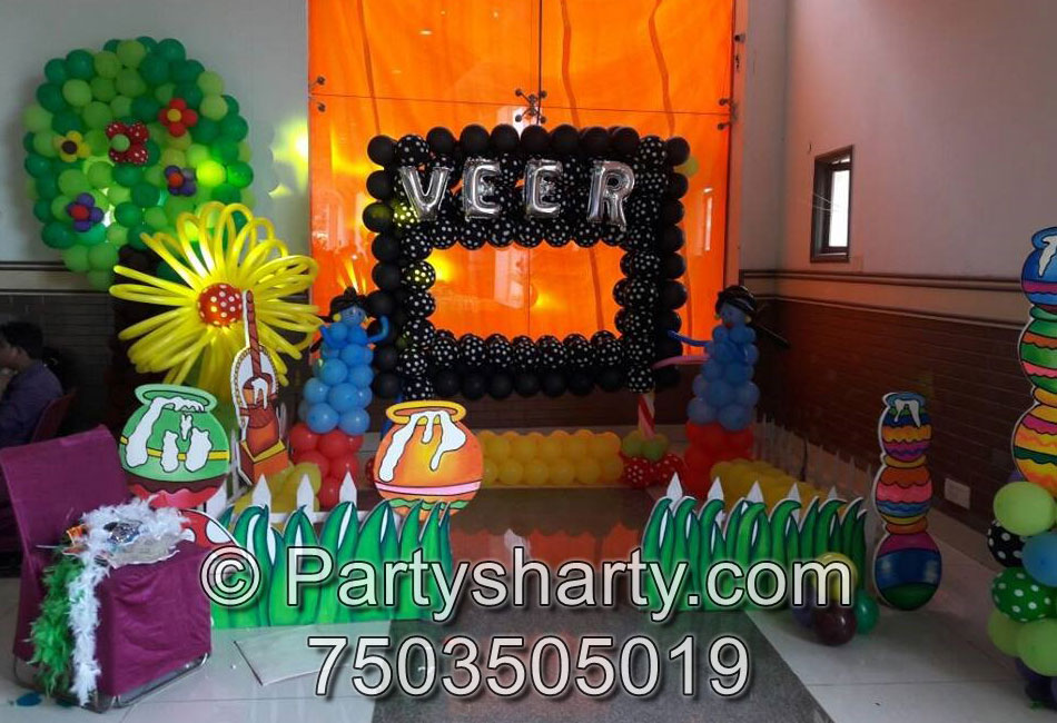 Krishna Theme Birthday Party, Birthday themes for Boys, Birthday themes for girls, Birthday party Ideas, birthday party organisers in Delhi, Gurgaon, Noida, Best Birthday Party Themes for Kids and Adults, theme-based birthday party