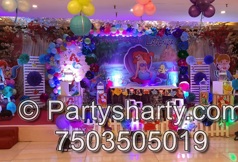 Little Mermaid Theme Birthday Party, Birthday themes for Boys, Birthday themes for girls, Birthday party Ideas, birthday party organisers in Delhi, Gurgaon, Noida, Best Birthday Party Themes for Kids and Adults, theme-based birthday party