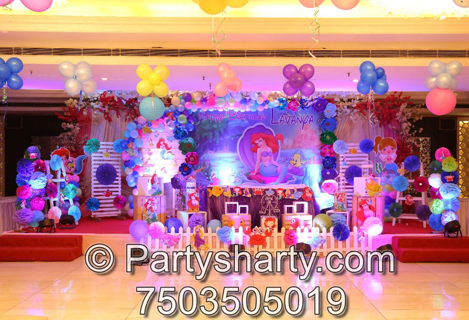 Little Mermaid Theme Birthday Party, Birthday themes for Boys, Birthday themes for girls, Birthday party Ideas, birthday party organisers in Delhi, Gurgaon, Noida, Best Birthday Party Themes for Kids and Adults, theme-based birthday party