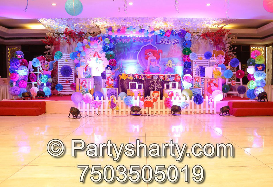 Little Mermaid Theme Birthday Party, Birthday themes for Boys, Birthday themes for girls, Birthday party Ideas, birthday party organisers in Delhi, Gurgaon, Noida, Best Birthday Party Themes for Kids and Adults, theme-based birthday party