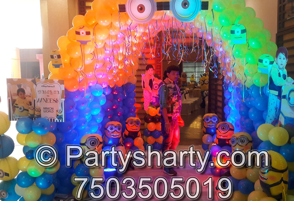 Minion Themed Birthday Party Decoration Delhi, Gurgaon Birthday Party  Themes Ideas