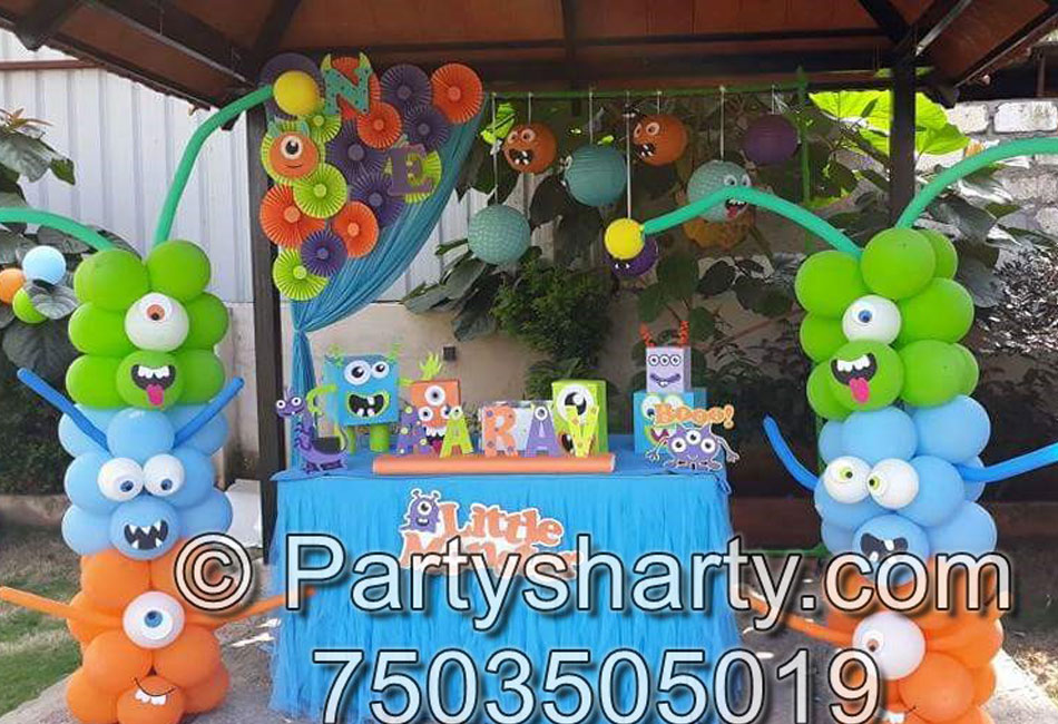 Monster Theme Birthday Party, Birthday themes for Boys, Birthday themes for girls, Birthday party Ideas, birthday party organisers in Delhi, Gurgaon, Noida, Best Birthday Party Themes for Kids and Adults, theme-based birthday party