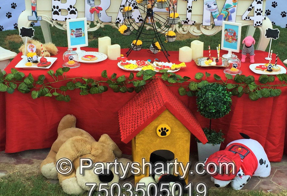 Paw Patrol Theme Birthday Party , Birthday themes for Boys, Birthday themes for girls, Birthday party Ideas, birthday party organisers in Delhi, Gurgaon, Noida, Best Birthday Party Themes for Kids and Adults, theme-based birthday party