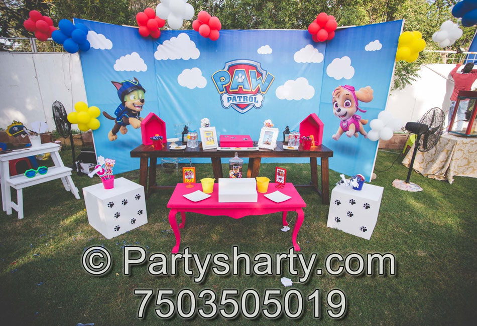 Paw Patrol Theme Birthday Party , Birthday themes for Boys, Birthday themes for girls, Birthday party Ideas, birthday party organisers in Delhi, Gurgaon, Noida, Best Birthday Party Themes for Kids and Adults, theme-based birthday party