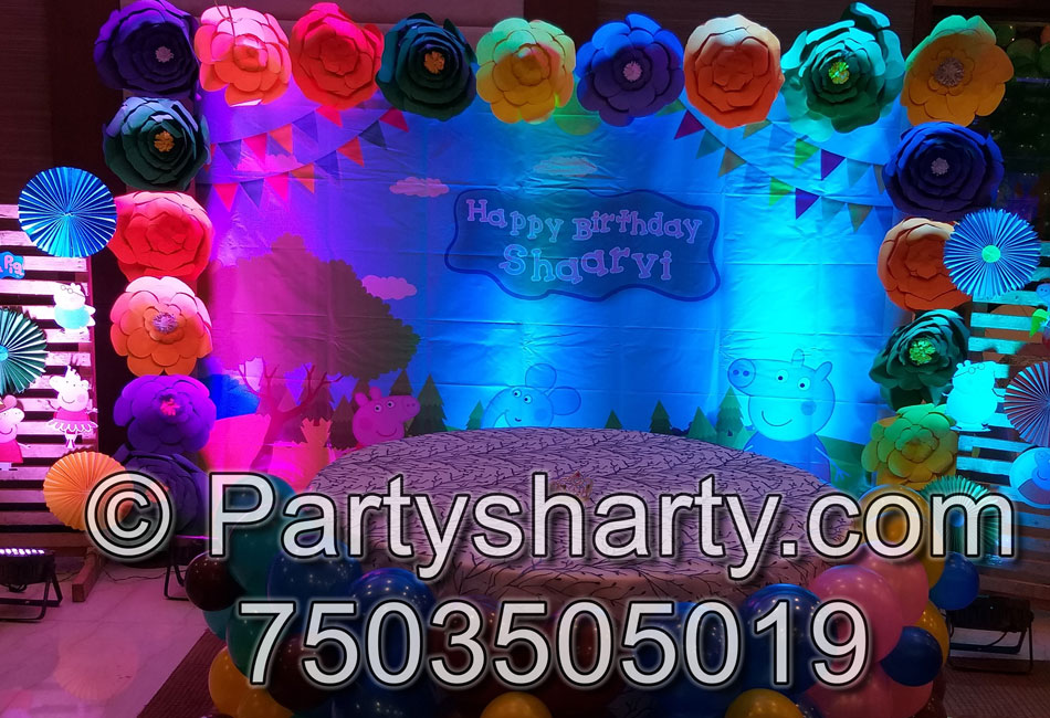 Peppa Pig Theme Birthday Party , Birthday themes for Boys, Birthday themes for girls, Birthday party Ideas, birthday party organisers in Delhi, Gurgaon, Noida, Best Birthday Party Themes for Kids and Adults, theme-based birthday party