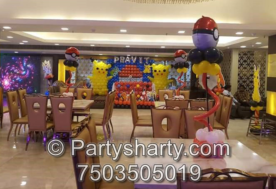 Pokemon Theme Birthday Party, Birthday themes for Boys, Birthday themes for girls, Birthday party Ideas, birthday party organisers in Delhi, Gurgaon, Noida, Best Birthday Party Themes for Kids and Adults, theme-based birthday party