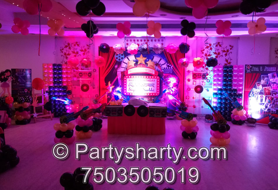 Rockstar Girl Theme Birthday Party, Birthday themes for Boys, Birthday themes for girls, Birthday party Ideas, birthday party organisers in Delhi, Gurgaon, Noida, Best Birthday Party Themes for Kids and Adults, theme-based birthday party