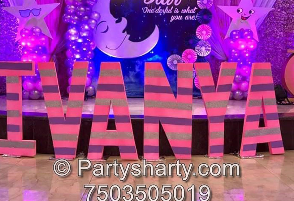Star And Moon Theme Birthday Party, Birthday themes for Boys, Birthday themes for girls, Birthday party Ideas, birthday party organisers in Delhi, Gurgaon, Noida, Best Birthday Party Themes for Kids and Adults, theme-based birthday party