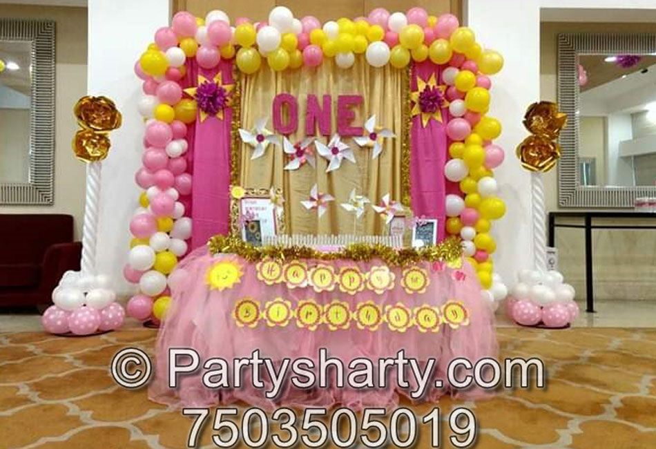 Sunshine Theme Birthday Party, Birthday themes for Boys, Birthday themes for girls, Birthday party Ideas, birthday party organisers in Delhi, Gurgaon, Noida, Best Birthday Party Themes for Kids and Adults, theme-based birthday party