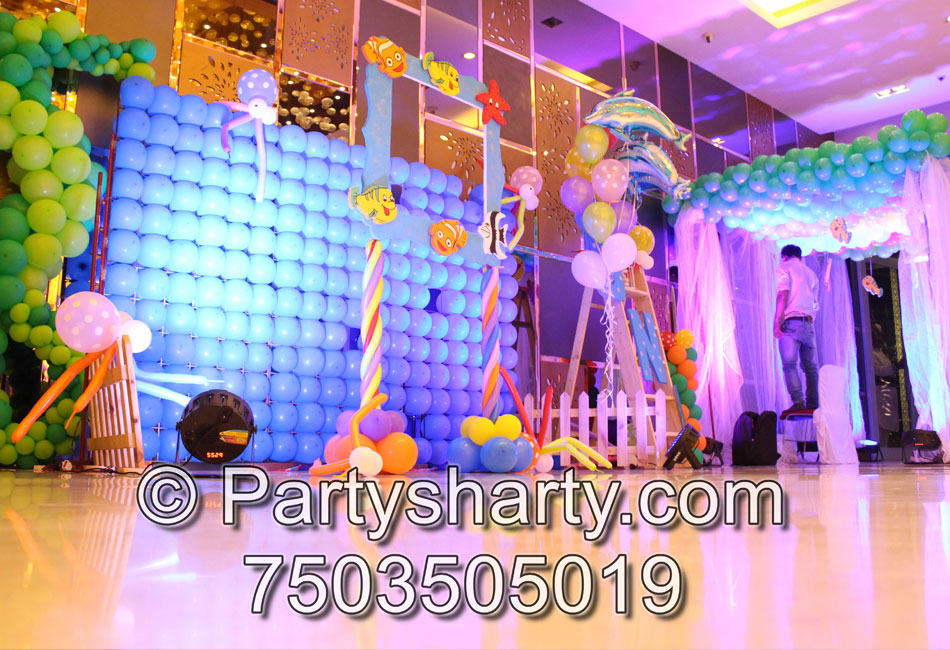 Underwater Theme Theme Birthday Party, Birthday themes for Boys, Birthday themes for girls, Birthday party Ideas, birthday party organisers in Delhi, Gurgaon, Noida, Best Birthday Party Themes for Kids and Adults, theme-based birthday party