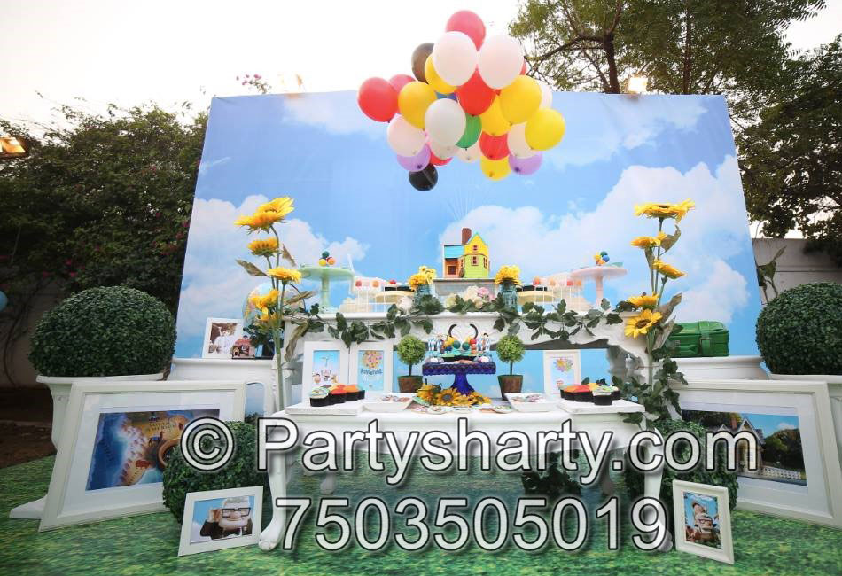 Up Up Away Theme Birthday Party, Birthday themes for Boys, Birthday themes for girls, Birthday party Ideas, birthday party organisers in Delhi, Gurgaon, Noida, Best Birthday Party Themes for Kids and Adults, theme-based birthday party