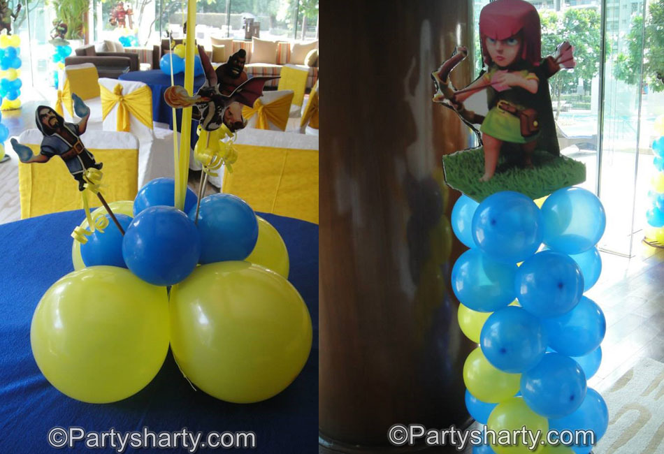 Clash Of Clans Theme Birthday Party, Birthday themes for Boys, Birthday themes for girls, Birthday party Ideas, birthday party organisers in Delhi, Gurgaon, Noida, Best Birthday Party Themes for Kids and Adults, theme-based birthday party