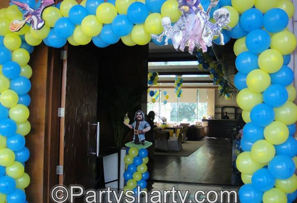 Clash Of Clans Theme Birthday Party, Birthday themes for Boys, Birthday themes for girls, Birthday party Ideas, birthday party organisers in Delhi, Gurgaon, Noida, Best Birthday Party Themes for Kids and Adults, theme-based birthday party