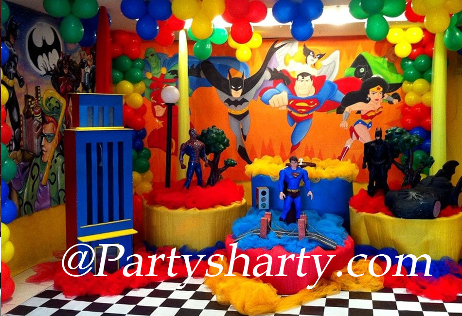 Superheroes Theme Birthday Party, Birthday themes for Boys, Birthday themes for girls, Birthday party Ideas, birthday party organisers in Delhi, Gurgaon, Noida, Best Birthday Party Themes for Kids and Adults, theme-based birthday party